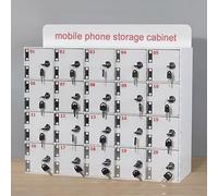 Caja de almacenamiento transparente para teléfono móvil con cerradura, 30 ranuras para oficina 6/9/12/15/20/25/30/40 compartimentos, ideal para almacenamiento y gestión seguros del teléfono