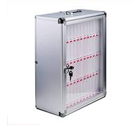 Caja de almacenamiento transparente para teléfono móvil, portátil, para estudiantes, teléfono móvil, baúl seguro (48 cm, 40,5 x 20 x 49,5 cm), ideal para aulas y oficinas