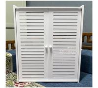 Caja de almacenamiento WiFi con persianas, estantes flotantes blancos, caja de almacenamiento para enrutador WiFi de pared, soporte de pared para módem de enrutador (color: blanco A, tamaño: 42 x 10