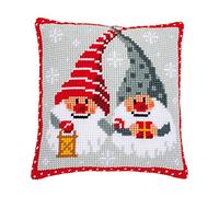Caja de almohada de gnomo de Navidad Kits de punto de cruz Estampados 11CT DIY Bordado Regalos