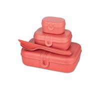 Caja de almuerzo - KOZIOL - PASCAL READY - Lote de 3 - Color Rojo - Estilo Clásico