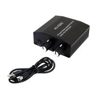 Caja de aluminio de 2 canales de 3,5 mm, estéreo, mezclador, auriculares, consola de mezcla, fácil de operar