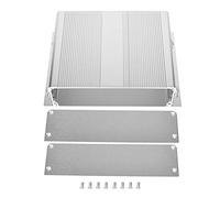 Caja de Aluminio para Electrónica - Baúl Metálico, Caja Alu Box con Disipador de Calor, Resistente y Fácil Instalación, Ideal para PCB y Controladoras, Plateado