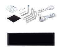 Caja de aluminio para monitor secundario de 9.2 pulgadas, delgada, USB, visualización de datos de computadora, control de pantalla táctil, carcasa de aluminio, monitor de computadora