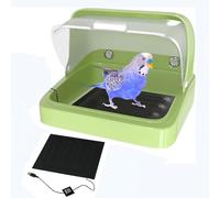 Caja de anidación de aves de corral con almohadilla térmica, caja de cría de pollo para pájaros, loros y patos, solución de hábitat y anidación de huevos