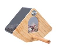 Caja De Anidación De Loros - Refugio De Cría De Madera, Caja De Escotilla De Visión Transparente, Hábitat De Limpieza Suave, Espaciosa Casa De Anidación para Tetas De De Amor De Lovebird Paracao