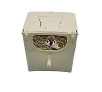 Caja de anidación de pájaros, conjunto de jaula, caja de anidación de plástico, casa de periquitos, par de cría para periquitos, tortolitos, cacatúas, loros