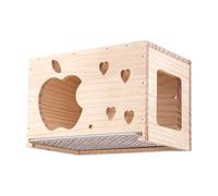 Caja De Anidación para Periquitos,Casa Adorable con Animales Tallados - Cajas De Anidación para Aves como Periquitos,para Jardín Trasero Balcón Patio Terraza Jardín Agapornis Canario Pinzón