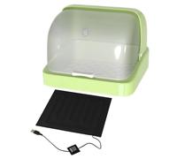 Caja de anidación visual, calentador de incubadora de pollitos de 3 temperaturas ajustables para pollitos, incubadora de pájaros, caja de cría para loros, pollos, patitos