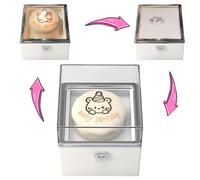 Caja de anillo de pastel de oso, caja de regalo Surprise , Vela se puede encender, una confesión de pareja, accesorios de propuestas, caja de anillo giratorio, para la confesión de los amantes