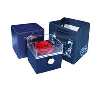 Caja de anillo - Joyero de propuesta de anillo rojo, caja de anillo de promesa de flores | Caja de anillo de promesa de flores para propuesta, día de San Valentín, día de la madre, Navidad