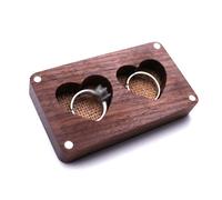 Caja de Anillos Caja con ventana abierta de madera, caja colgante for anillo, joyeros para Propuesta, Matrimonio