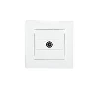 Caja de antena Asfora TV terminal 1dB blanco con marco EPH3200121