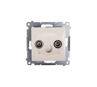 Caja de antena Simon 54 RD/TV crema continua DAP10.01/41