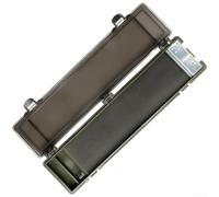 Caja de aparejo de carpa impermeable con 20 pines y bandeja divisoria desmontable para almacenamiento sistemático de componentes de aparejo