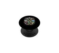 Caja de Aparejos con diseño de Happy Fishing Day para Pesca, lubina, Trucha PopSockets PopGrip Adhesivo