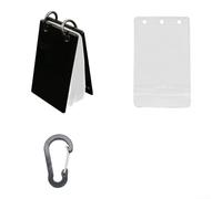 Caja de aparejos de pesca, bolsa organizadora de gancho impermeable con carcasa acrílica transparente y bolsas interiores de EVA para cebos, bolsa de almacenamiento ideal para pescadores, color negro