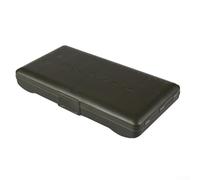 Caja de aparejos de pesca de carpas con 10 pines, sistema de almacenamiento transparente para cuentas de gancho, topes de pelo, eslabones giratorios, 24 x 12,5 x 4 cm, verde (1 juego) (-01)