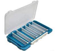 Caja de aparejos de pesca PP diseñada para señuelos anzuelos y cebo con separadores desmontables y cierres traseros para una fácil reconfiguración en el campo (H)