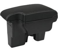 Caja de apoyabrazos automática Reposabrazos para Toyota para Hilux 2010-2019, soporte de almacenamiento, cenicero y consola central(A Black White Line)