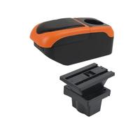 Caja De Apoyabrazos Para Skoda Para Octavia Para Yeti Mk2 Caja De Almacenamiento De Apoyabrazos De Coche 2005-2012 Accesorios Interiores Para Coche(S1 black-orange 6USB)