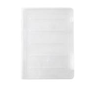 Caja de archivo transparente estuche portátil portátil portátil seguro diseño de doble hebilla doble organizador de gran capacidad extra para la biblioteca de la escuela de