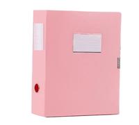Caja de archivos 1,38-2,17 pulgadas, caja almacenamiento documentos, suministros oficina, por contrato, archivo vales contabilidad, 2 uds Para Oficina(Pink,1.38inch)