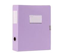 Caja de archivos A4 2 piezas, caja gran capacidad, carpeta, almacenamiento for oficina aprendizaje Para Oficina(Purple)