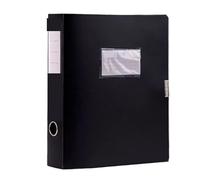 Caja de archivos A4 2 piezas, caja gran capacidad, carpeta, almacenamiento for oficina aprendizaje Para Oficina(Black)