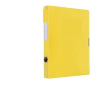 Caja de archivos A4 2 piezas, caja gran capacidad, carpeta, almacenamiento for oficina aprendizaje Para Oficina(Yellow)