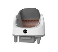 Caja de Arena autolimpiable, Caja de Arena automática para Varios Gatos, Robot Abierto con Control de aplicación y Monitor en Tiempo Real, Control de olores para Varios Gatos, Capacidad de 96 litros