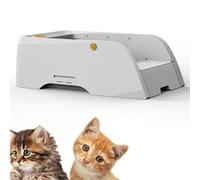 Caja de Arena autolimpiante Abierta, Caja de Arena automática para Gatos con autolimpieza y aplicación, Robot de Arena Inteligente Grande para Arena aglomerante para Gatos