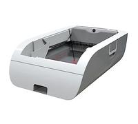 Caja de arena autolimpiante automática, bandeja de arena inteligente para gatos con control de aplicación, 10 días de espera, desodorización y botón pulsador de sensor