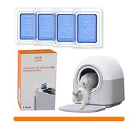 Caja de arena autolimpiante electrónica automática manos libres, robot inteligente autolimpiante, gran capacidad de 60 litros, seguro antipellizcos, control de olores, para múltiples gatos