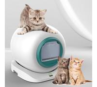 Caja de arena automática para gatos, bandeja de arena autolimpiable con control de aplicación, caja de arena robot inteligente para varios gatos