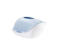 Caja de arena cerrada para gatos con cubo de basura ergonómico, sección superior levantable, fácil de limpiar y evita salpicaduras, ideal para gatos grandes