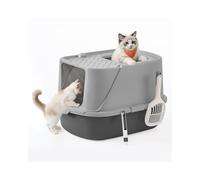 Caja de arena cerrada para gatos con filtro y pala