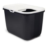 Caja de arena Hop In para gatos color Negro