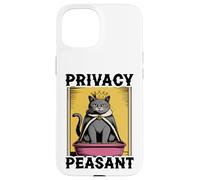 Caja de Arena para Amantes de los Gatos Campesinos de privacidad Carcasa para iPhone 15