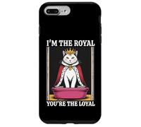 Caja de arena para gatos con texto en inglés "I'm The Royal You're The Loyal" Carcasa para iPhone 7 Plus/8 Plus
