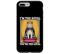 Caja de arena para gatos con texto en inglés "I'm The Royal You're The Loyal" Carcasa para iPhone 7 Plus/8 Plus