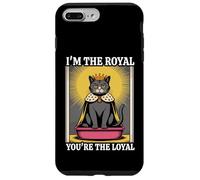 Caja de arena para gatos con texto en inglés "I'm The Royal You're The Loyal" Carcasa para iPhone 7 Plus/8 Plus