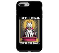 Caja de arena para gatos con texto en inglés "I'm The Royal You're The Loyal" Carcasa para iPhone 7 Plus/8 Plus