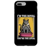 Caja de arena para gatos con texto en inglés "I'm The Royal You're The Loyal" Carcasa para iPhone 7 Plus/8 Plus