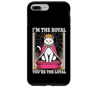 Caja de arena para gatos con texto en inglés "I'm The Royal You're The Loyal" Carcasa para iPhone 7 Plus/8 Plus