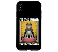 Caja de arena para gatos con texto en inglés "I'm The Royal You're The Loyal Cat" Carcasa para iPhone XS Max