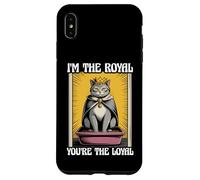 Caja de arena para gatos con texto en inglés "I'm The Royal You're The Loyal Cat" Carcasa para iPhone XS Max