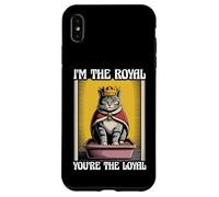 Caja de arena para gatos con texto en inglés "I'm The Royal You're The Loyal Cat" Carcasa para iPhone XS Max