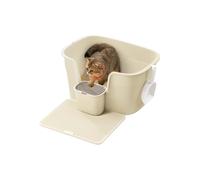 Caja de Arena para Gatos Incluye Tabla Recogedora Beige