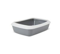 Caja de arena para gatos Savic de plástico gris